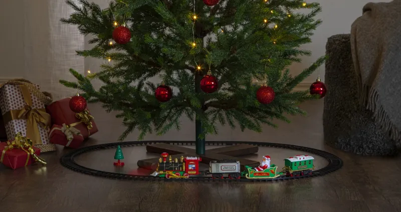 Dekoracja grająca świąteczny pociąg Led X-MAS TRAIN — zdjęcie 17