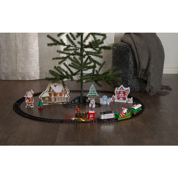 Dekoracja grająca świąteczny pociąg Led X-MAS TRAIN — zdjęcie 30