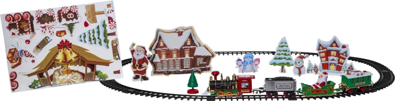 Dekoracja grająca świąteczny pociąg Led X-MAS TRAIN — zdjęcie 8