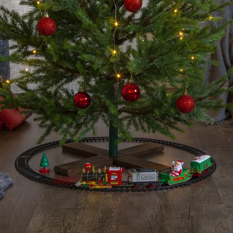 Dekoracja grająca świąteczny pociąg Led X-MAS TRAIN — zdjęcie 11