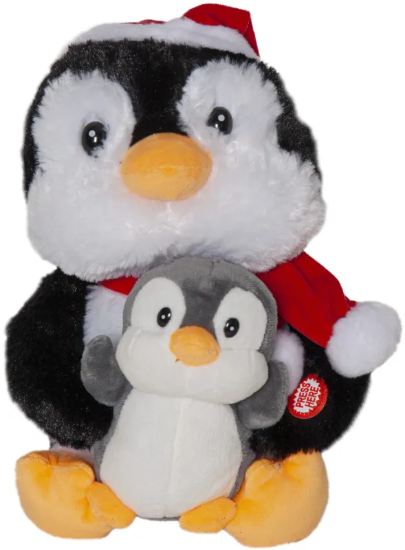 Dekoracja grające pingwinki MERRY PAL 25cm na baterie — zdjęcie 2