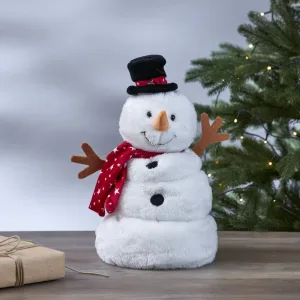 Dekoracja grający bałwanek Led MARRY PAL 36cm na baterie