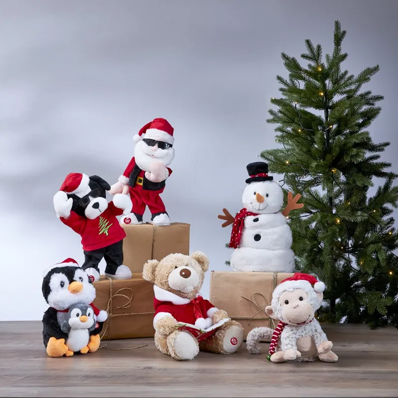 Dekoracja grający  piesek MERRY PAL 33cm na baterie — zdjęcie 3