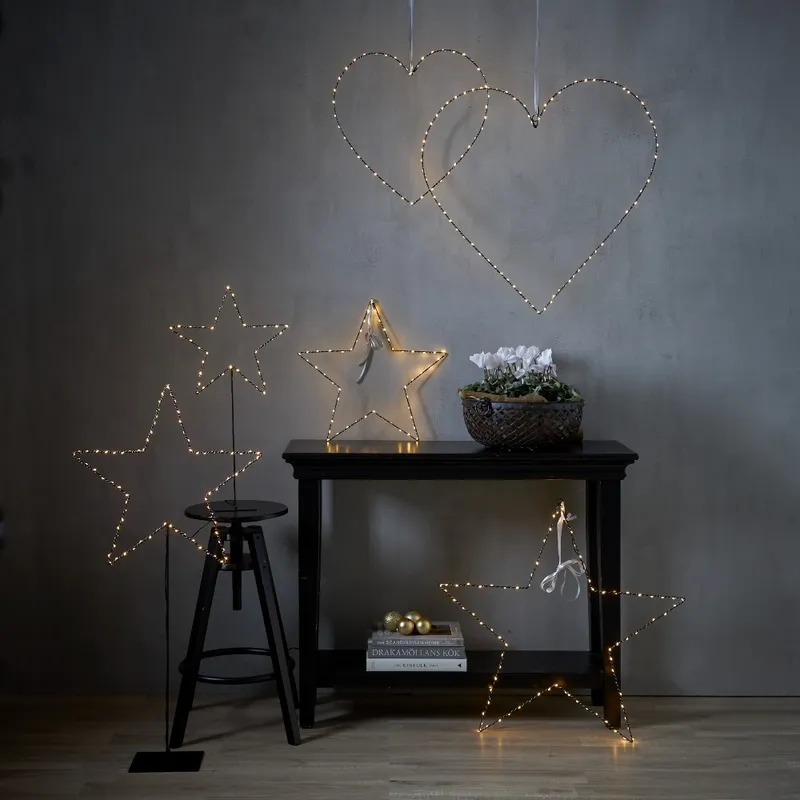 Dekoracja gwiazda stojąca z oświetleniem Led MIRA 65cm wysokości — zdjęcie 4