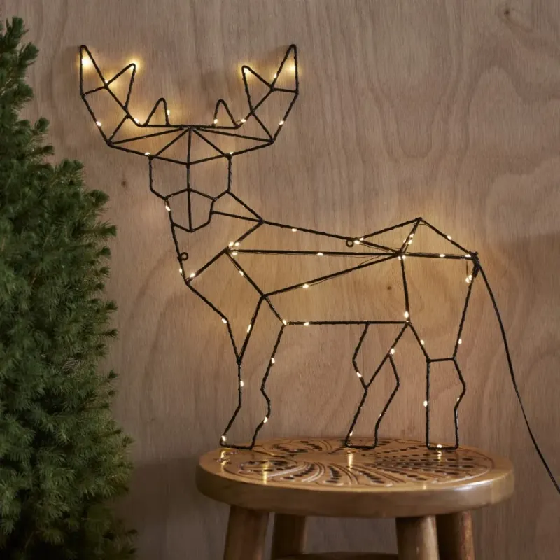Dekoracja jeleń Led CUPID 49cm na baterie — zdjęcie 3