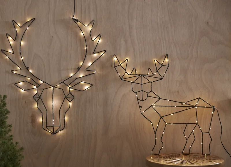 Dekoracja jeleń Led CUPID 49cm na baterie — zdjęcie 4