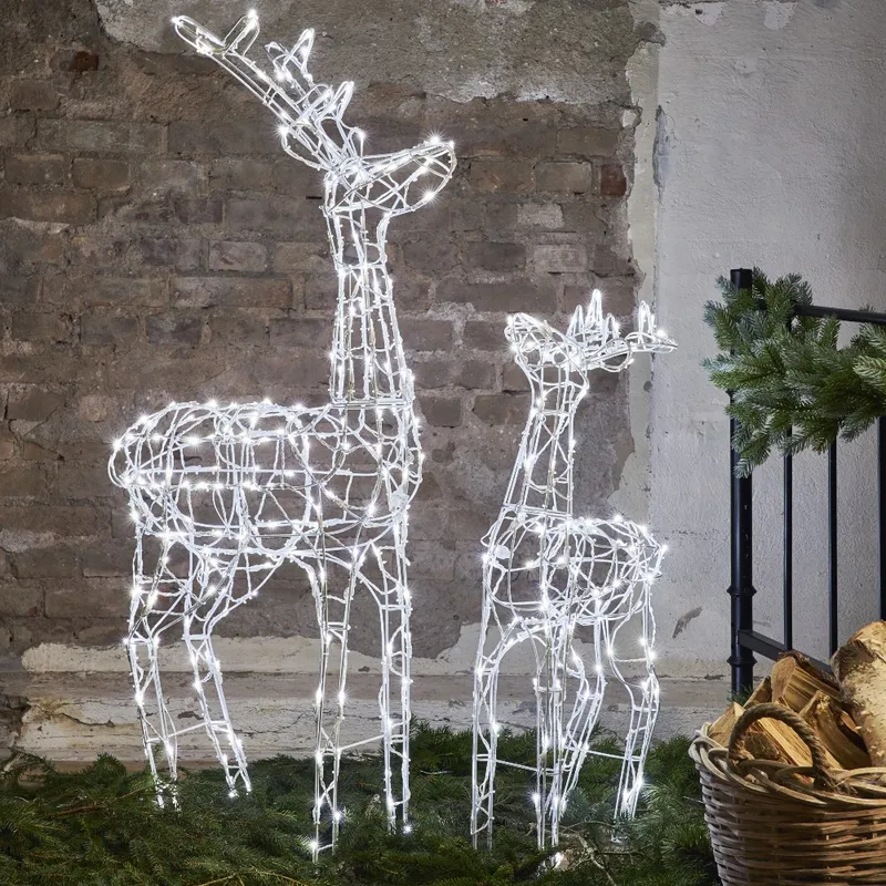 Dekoracja ogrodowa Jeleń Led PEGASUS 90cm wysokości — zdjęcie 3