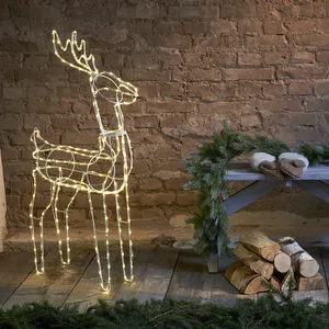 Dekoracja ogrodowa Jeleń  Led TUBY 105cm