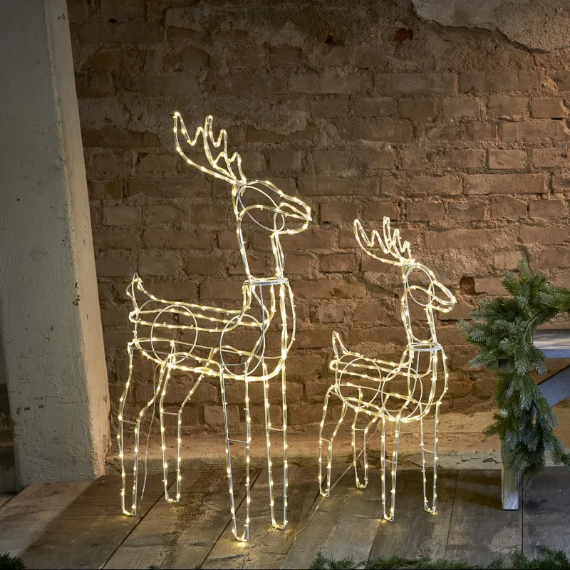 Dekoracja ogrodowa Jeleń  Led TUBY 105cm — zdjęcie 3