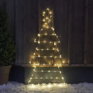 Dekoracja ogrodowa choinka Led FOLDE 90cm na baterie
