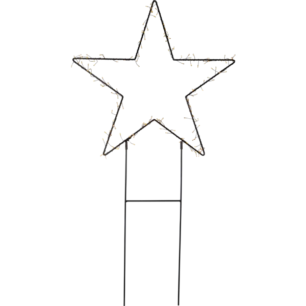 Dekoracja ogrodowa gwiazda LED wbijana BARLUMI 60cm — zdjęcie 2
