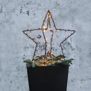 Dekoracja ogrodowa gwiazda Led FOLDY 55cm