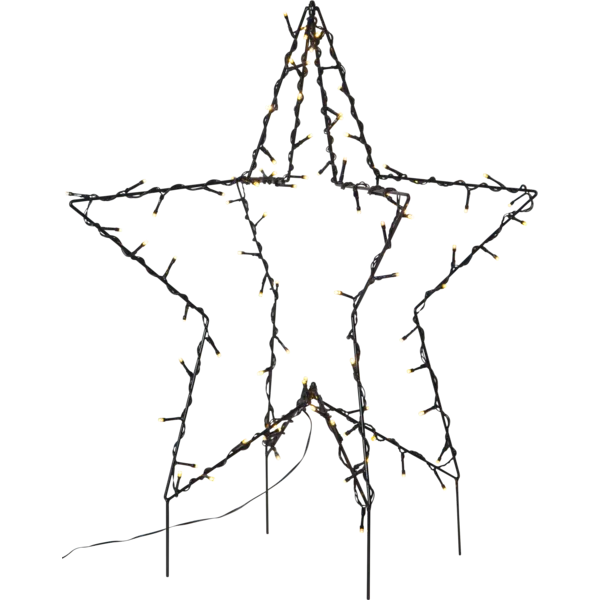 Dekoracja ogrodowa gwiazda Led FOLDY 55cm — zdjęcie 2