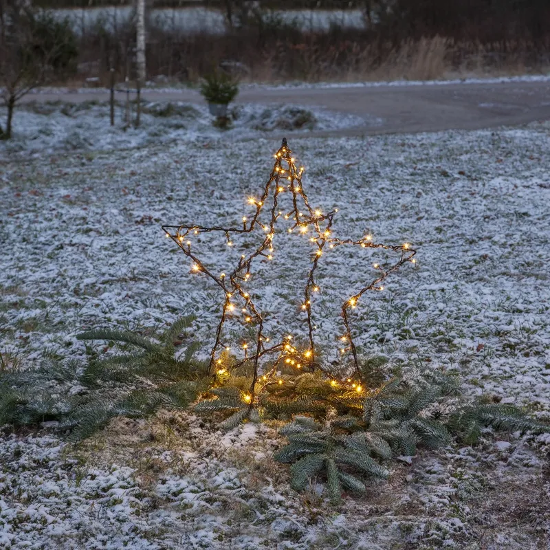 Dekoracja ogrodowa gwiazda Led FOLDY 55cm — zdjęcie 3