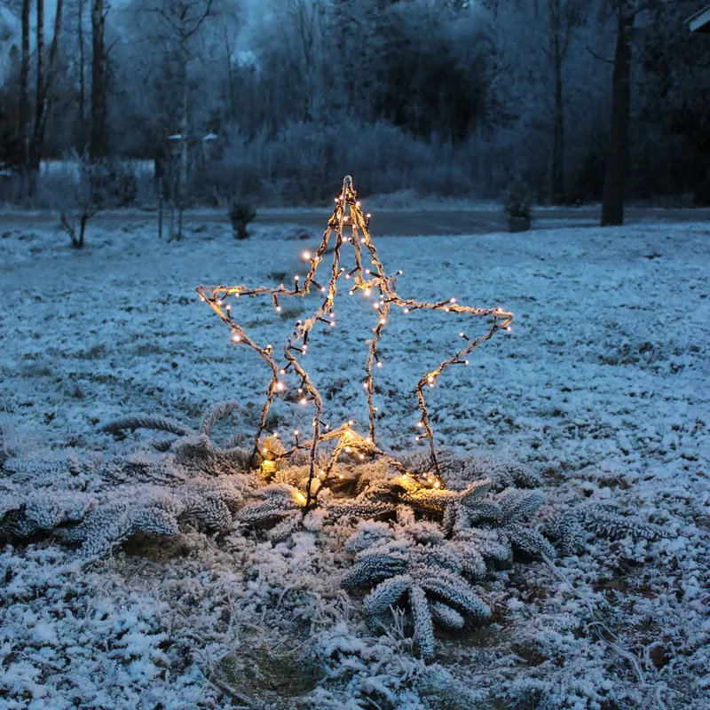 Dekoracja ogrodowa gwiazda Led FOLDY 55cm — zdjęcie 4