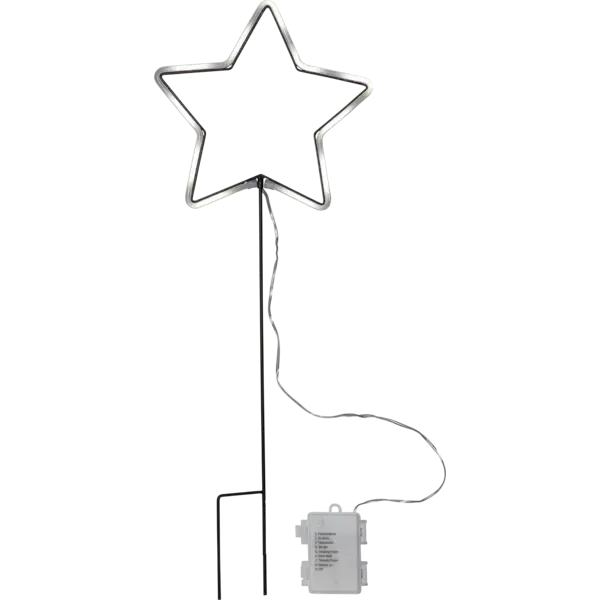 Dekoracja ogrodowa gwiazda Led NEONSTAR na baterie — zdjęcie 2