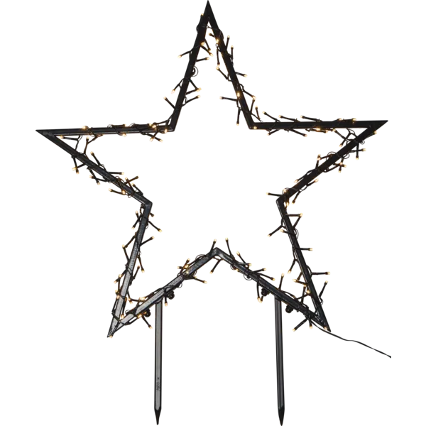Dekoracja ogrodowa gwiazda Led SPIKY 60cm średnicy Timer — zdjęcie 2