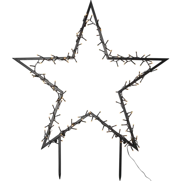 Dekoracja ogrodowa gwiazda Led SPIKY 80cm średnicy Timer — zdjęcie 2
