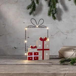 Dekoracja prezenty Led JOLLY 25cm na baterie