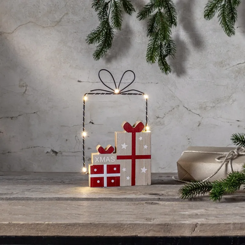 Dekoracja prezenty Led JOLLY 25cm na baterie — zdjęcie 4