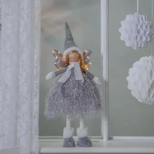 Dekoracja stojąca Aniołek Led NOVA 55cm na baterie