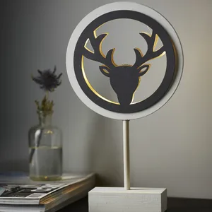 Dekoracja stojąca Led WOODWORKS 17,5cm na baterie