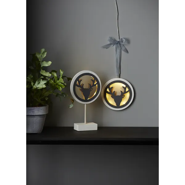Dekoracja stojąca Led WOODWORKS 17,5cm na baterie — zdjęcie 4