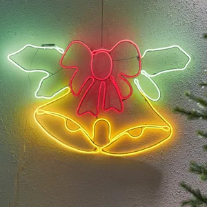 Dekoracja świąteczna Dzwoneczki 2D NEON LED 54cm wysokości