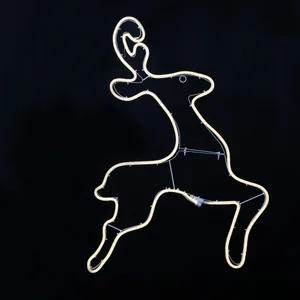 Dekoracja świąteczna Renifer 2D NEON LED 95cm wysokości