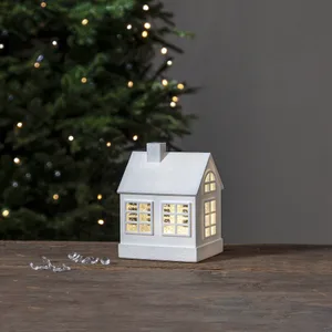 Dekoracja świąteczna domek z brokatowym płynem Led VINTER 15, 50cm na baterie