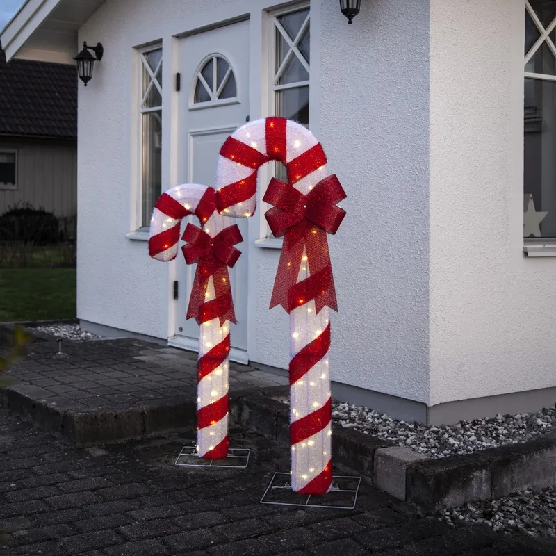 Dekoracja świąteczna laska cukrowa z oświetleniem Led CANDYCANE 120cm — zdjęcie 3