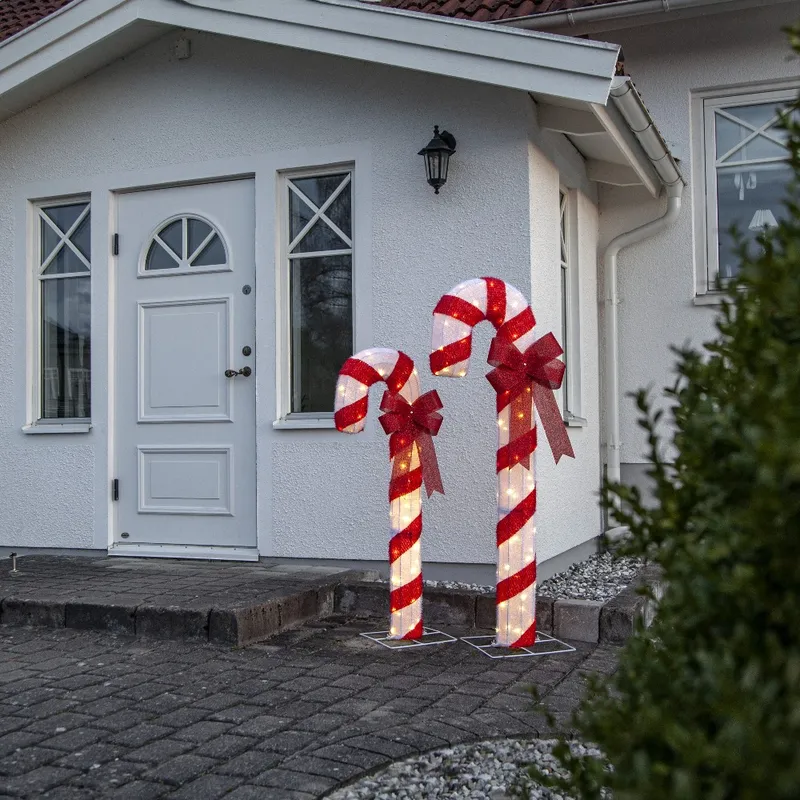 Dekoracja świąteczna laska cukrowa z oświetleniem Led CANDYCANE 120cm — zdjęcie 6
