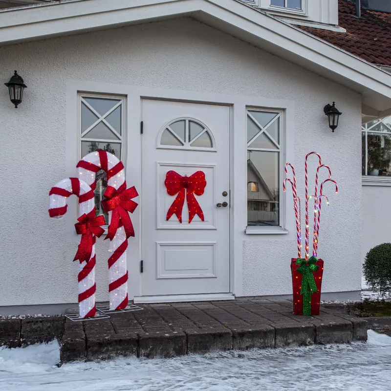 Dekoracja świąteczna laska cukrowa z oświetleniem Led CANDYCANE 150cm — zdjęcie 5