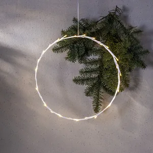 Dekoracja wianek z oświetleniem Led CRISPY 35cm na baterie