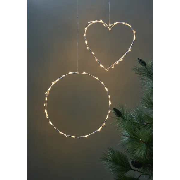 Dekoracja wianek z oświetleniem Led CRISPY 35cm na baterie — zdjęcie 6