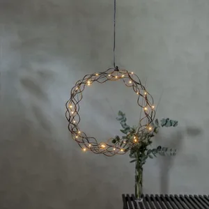 Dekoracja wianek z oświetleniem Led CURLY 30cm
