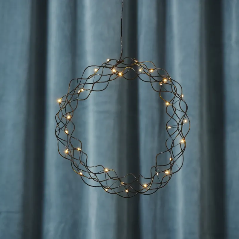 Dekoracja wianek z oświetleniem Led CURLY 30cm — zdjęcie 3