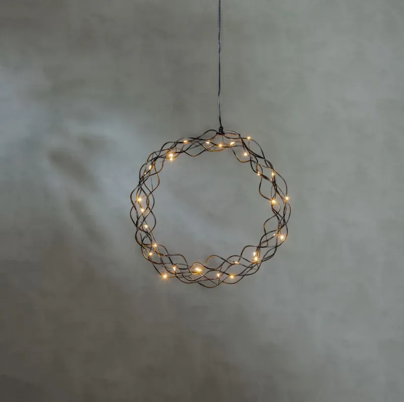 Dekoracja wianek z oświetleniem Led CURLY 30cm — zdjęcie 4