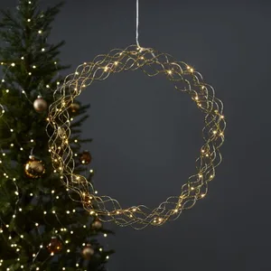 Dekoracja wianek z oświetleniem Led CURLY 45cm