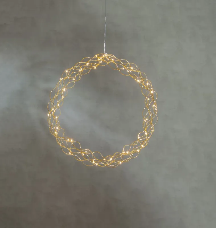 Dekoracja wianek z oświetleniem Led CURLY 45cm — zdjęcie 4