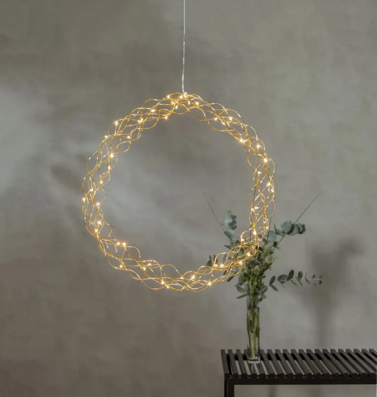 Dekoracja wianek z oświetleniem Led CURLY 45cm — zdjęcie 5