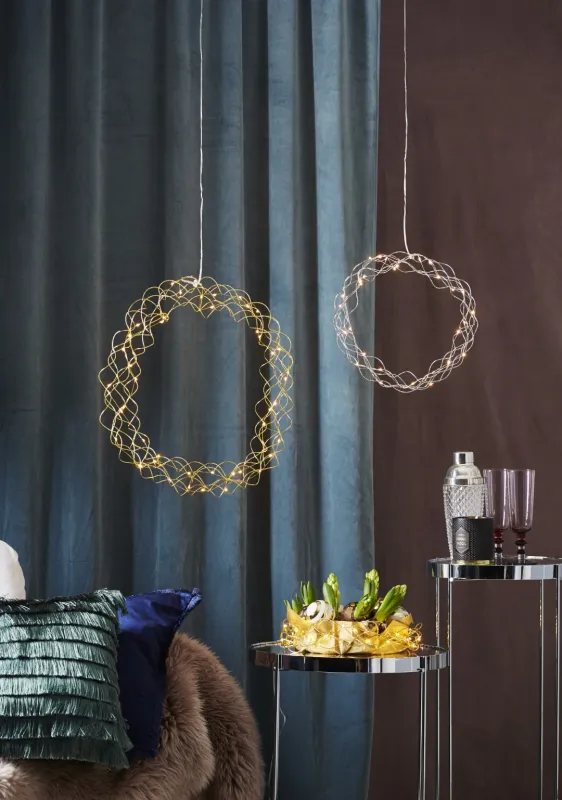 Dekoracja wianek z oświetleniem Led CURLY 45cm — zdjęcie 6