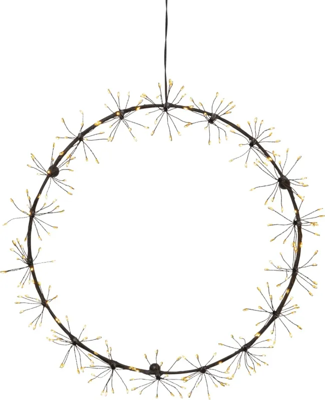 Dekoracja wianek z oświetleniem Led DEW DROP FLOWER 35cm — zdjęcie 2