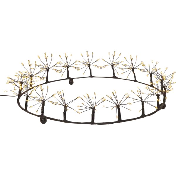 Dekoracja wianek z oświetleniem Led DEW DROP FLOWER 35cm — zdjęcie 4