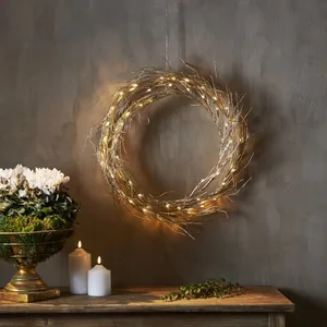 Dekoracja wianek z oświetleniem Led FIZZY 45cm