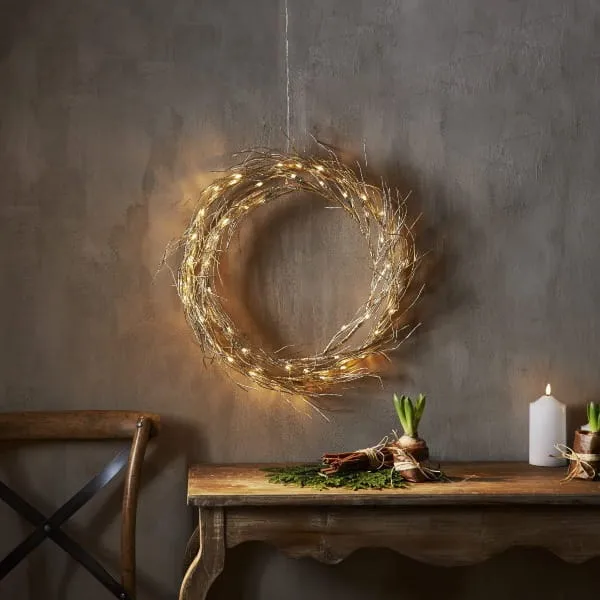 Dekoracja wianek z oświetleniem Led FIZZY 45cm — zdjęcie 3