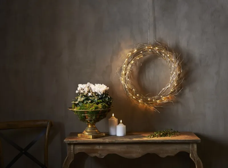 Dekoracja wianek z oświetleniem Led FIZZY 45cm — zdjęcie 4