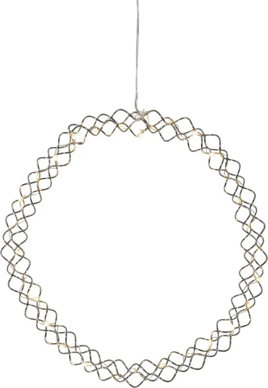 Dekoracja wianek z oświetleniem Led HOOP 30cm na baterie — zdjęcie 2