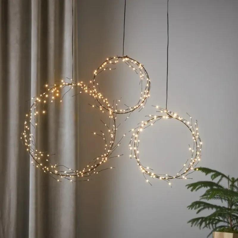 Dekoracja wianek z oświetleniem Led NIKE 35cm — zdjęcie 5