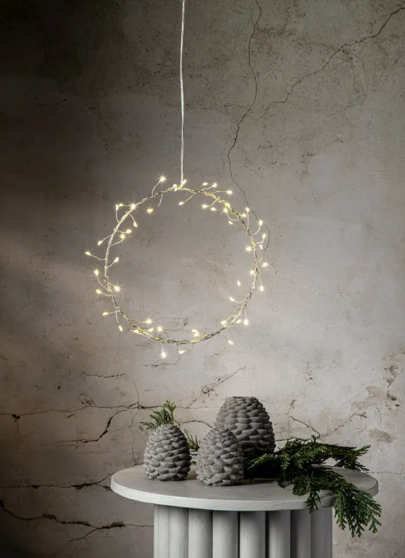 Dekoracja wianek z oświetleniem Led POPPY 20cm na baterie — zdjęcie 4